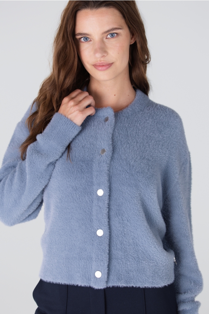 CLOE W25 VEST P 205 000761 BLUE GREY